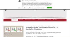 Desktop Screenshot of gasthof-schaeffler.de